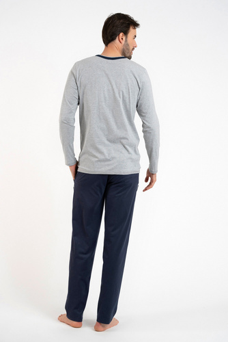Zbyszek Férfi hosszú ujjú pizsama, hosszú nadrág Olasz divat - melange
