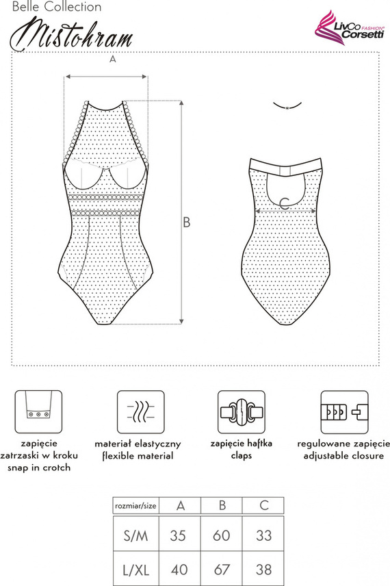 Mistohram LC 90610 Női test LivCo Corsetti Divat