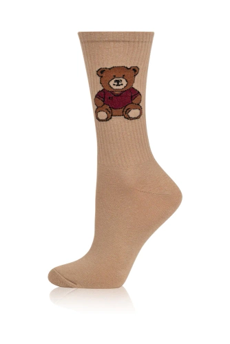 S180D Ted hosszú zokni olasz divat - bézs