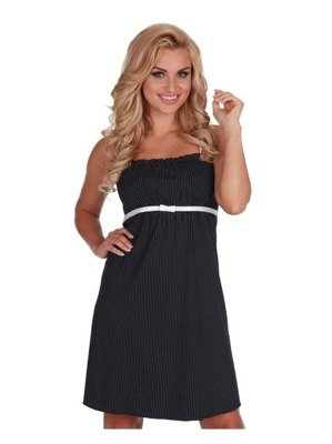 918 Dots Forex pánt nélküli hálóing - tengerészkék