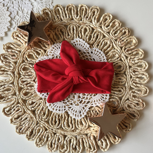 Mamatti OP01 Merry Christmas lány fejpánt - piros, karácsonyi pin-up