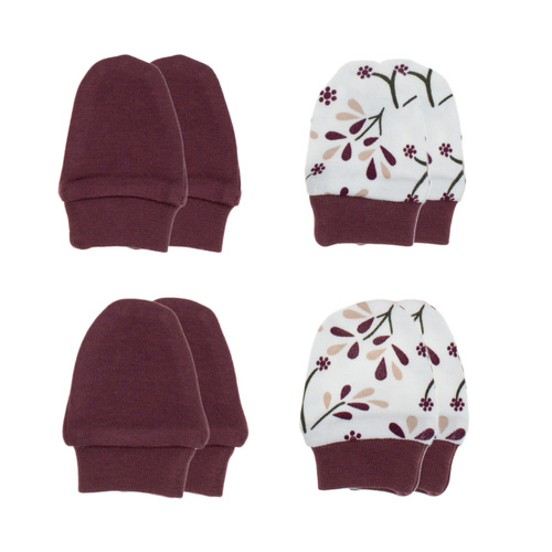 217083 Alisa Nicol pamut kesztyű 4-es csomag - csecsemőknek