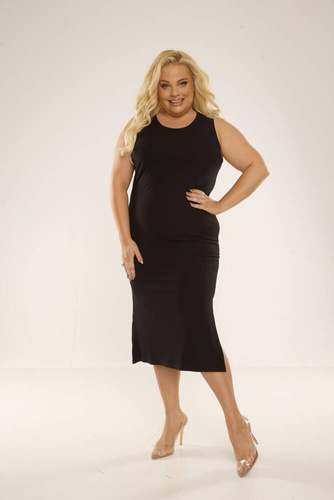 707 Freya Női ruha De Lafense - fekete