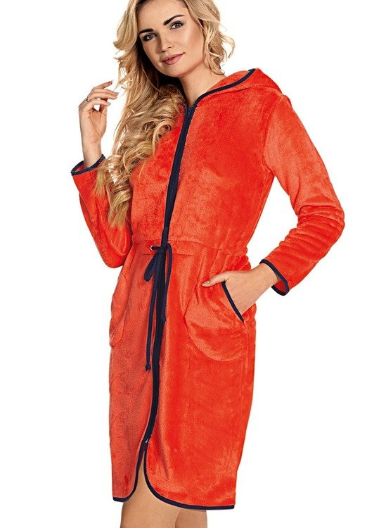 388 Desiree Soft Forex köntös - korall színű