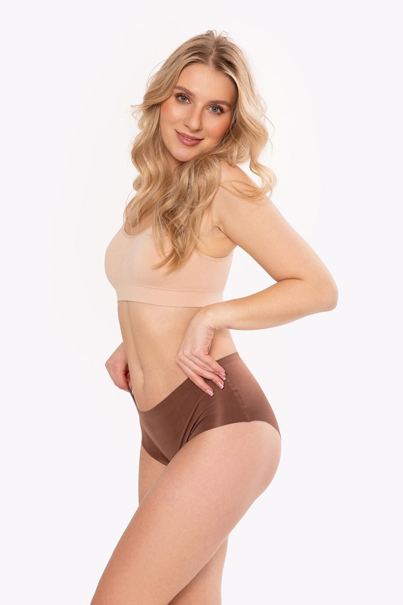 Julimex Chocolate Midi  női bugyi INVISIBLE LINE varrás nélküli
