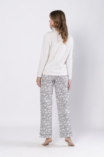 Baśka 1698 Leveza pizsama fekete - klasszikus, kétrészes, kényelmes