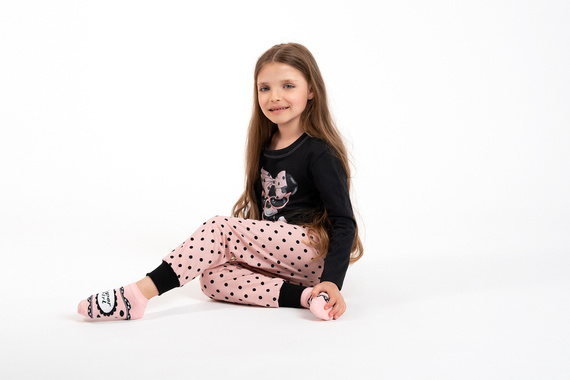 Bonilla Lány pizsama Italian Fashion - fekete/print