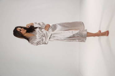 798 Klasszikus női háziköntös Forex - bézs