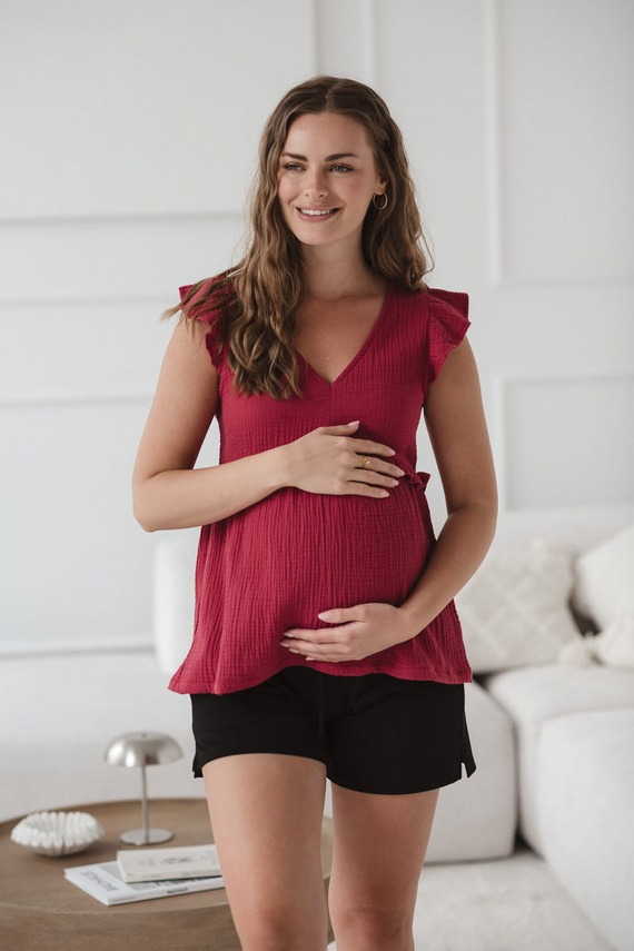 Milky Butterfly Terhességi és szoptatós blúz - kényelem és stílus Milk&Love málna