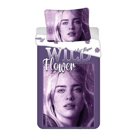 Billie Eilish ágynemű 140x200 pamut Jerry Fabrics cipzáras