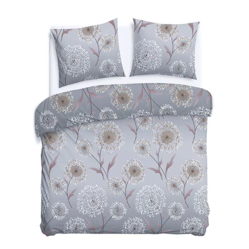 31513/2 Flannelove Darymex szürke flanel ágyneműgarnitúra, 100% pamut, meleg és puha