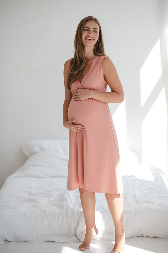 Star Light Terhességi és szoptatós hálóing herbal rose Milk&Love- bambusz viszkóz | Kényelem és nőiesség