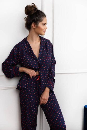 Sophia Női pizsama Sensis - sötétkék