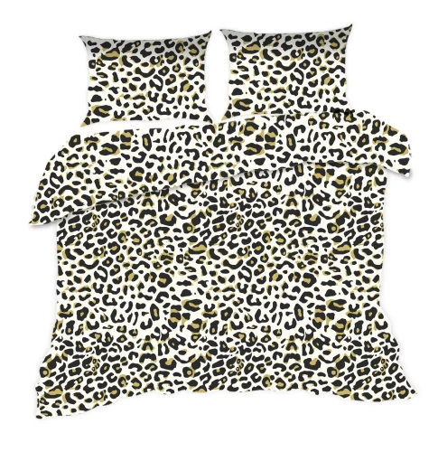 1383N Pamut ágynemű Classic E24 Karo terepszínű fekete bézs - 100% pamut, tartós, színes, 2 részes szett