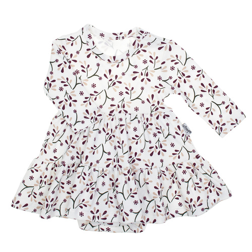 217159 Alisa Nicol ruha-bodyk - pamut, hosszú ujjú, virágmintás, hosszú ujjú, virágmintás