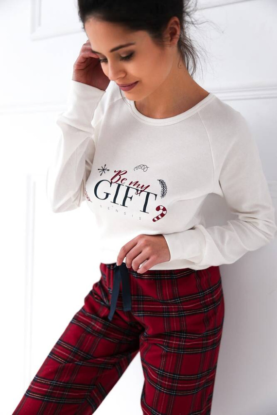 Maribel Interlock női pizsama Sensis - krém - krém