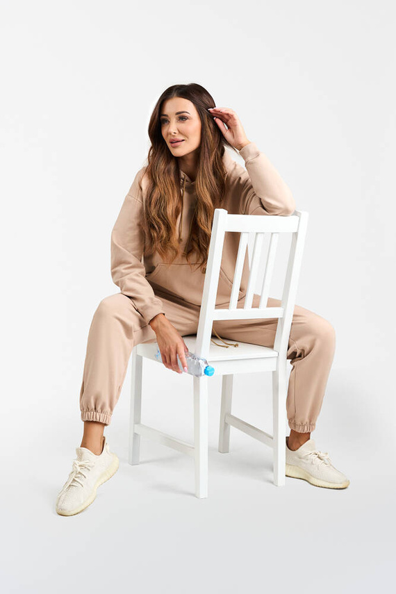 Viva Női kapucnis pulóver Fashion - bézs