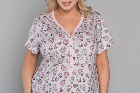 Dolce Női rövid ujjú ing Italian Fashion - nyomtatás