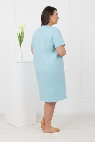 Hemaria Italian Fashion pamut női hálóing plus size türkiz