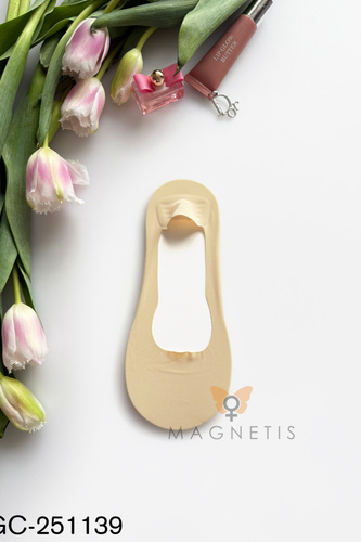 Magnetis GC-251139 láthatatlan balerina zokni pamut szilikon beige