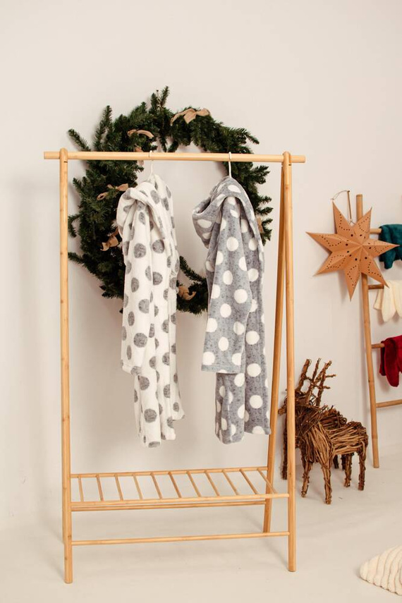 323 Dots Forex fürdőköpeny - szürke