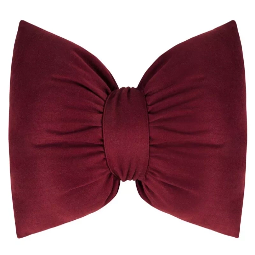 Eurofirany karácsonyi párna bordó 45x55 - bársony masni