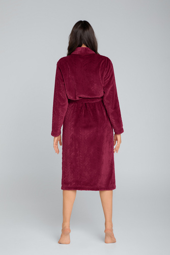 Bona Női gyapjú női köntös Italian Fashion - bordóbarna színű