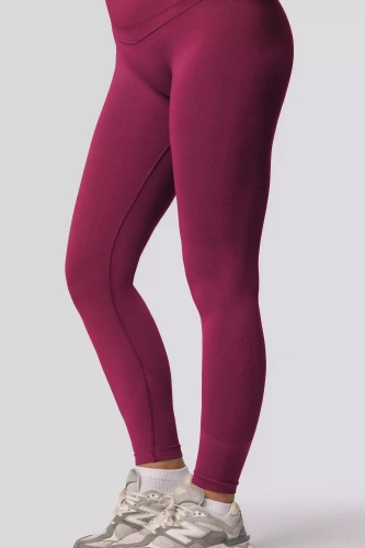 Spaio PRO push-up leggings magas derék alakformáló nem átlátszó red wine