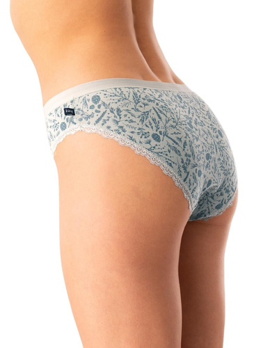 Női bugyi LPR 830 Key mentazöld - pamut, 2 csomag dobozban, kényelmes és klasszikus