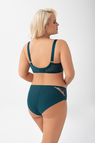 Puha melltartó Gorsenia K 950 Glen - tengeri, csipke, merevítős, állítható pántokkal