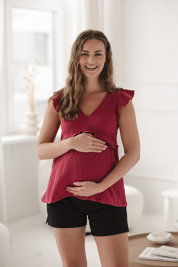 Milky Butterfly Terhességi és szoptatós blúz - kényelem és stílus Milk&Love málna