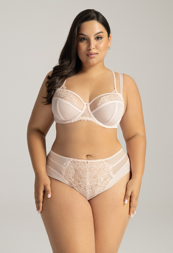 2164 Maxi Soft Bra Ava Powder - Puha csipke melltartó nagy mellkasra