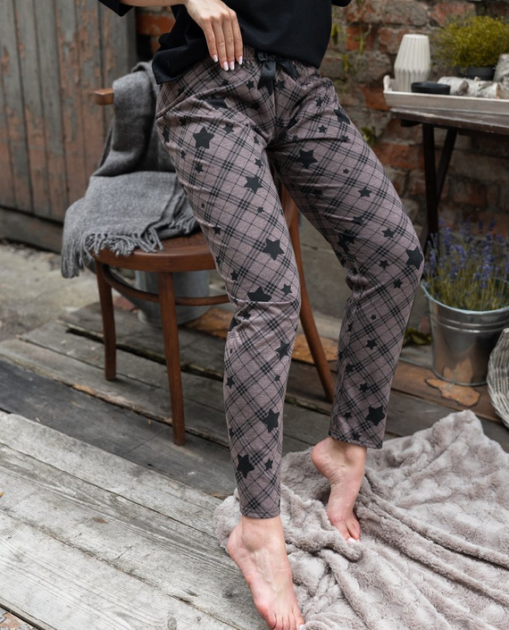 Sensis Reach For The Stars Női pizsama - fekete-barna