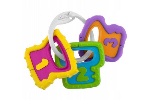 Rattle-Grush 2in1 fogzási nyomok - színes érzékszervi játék Chicco
