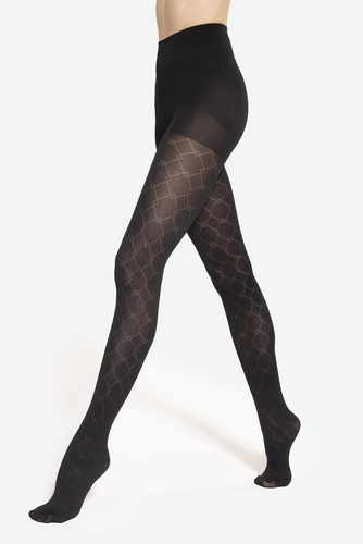 Modeline 07 Gatta harisnya - 40 den, push-up, geometrikus mintával