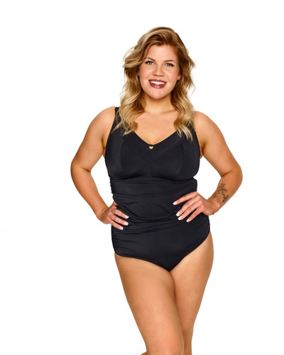 Lupoline Zenith egyrészes fürdőruha fekete soft merevítő nélkül