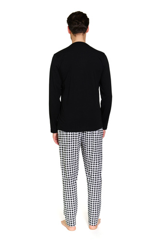 7369 Doctor Nap Férfi pamut pizsama - klasszikus szabás és természetes kényelem minden esti szórakozáshoz