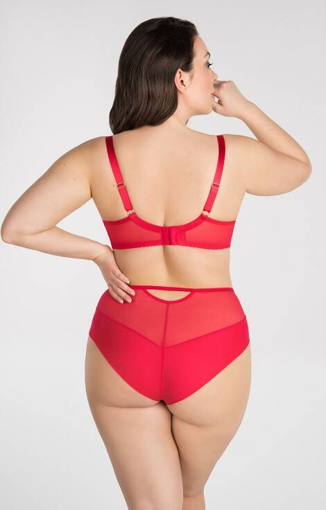 Gorsenia K 828 Crazy Heart puha melltartó - piros