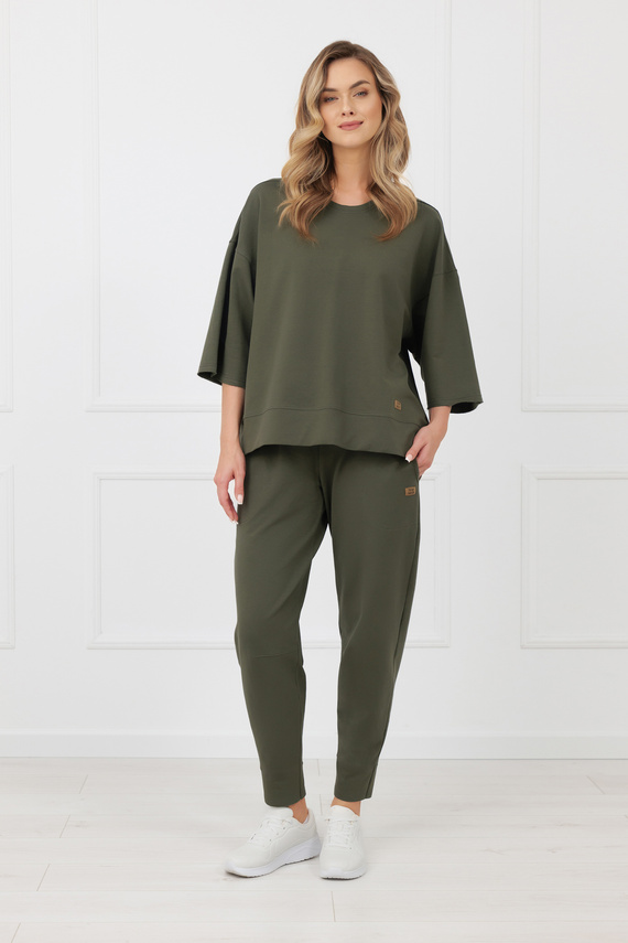 Kaori Italian Fashion női felső 3/4 ujj pamut