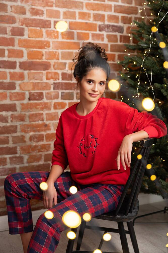 Cordelia Sensis női pizsama - tengerészkék-piros