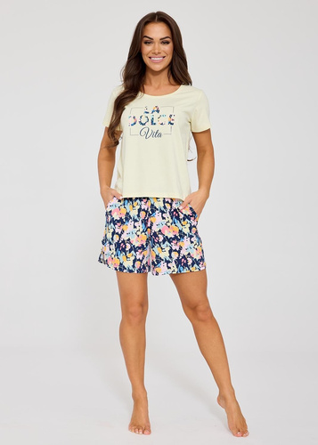 Női pizsama Cornette Dolce Vita 880/331, 100% pamut, rövid ujjú, rövid ujjú