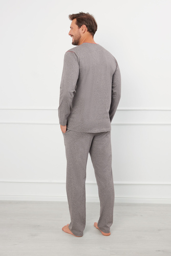 Ludwik Férfi hosszú ujjú pizsama, hosszú nadrág Olasz divat - ¶r. melange