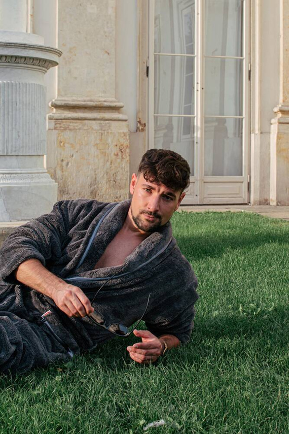 716 Rafael férfi fürdőköpeny De lafense - grafit