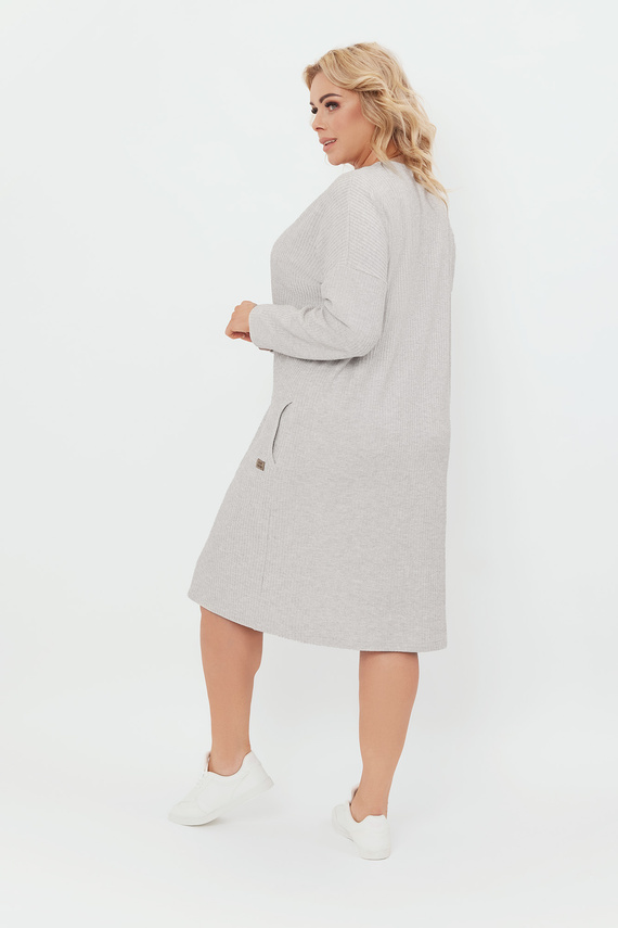 Avira női hosszú ujjú tunika Italian Fashion - light melange