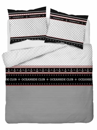 4920 B Home Satin Pościel satynowa marynarska Detexpol czarny