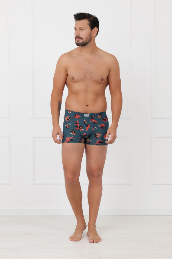 Férfi boxeralsó Angus Italian Fashion pamut elasztán testhezálló