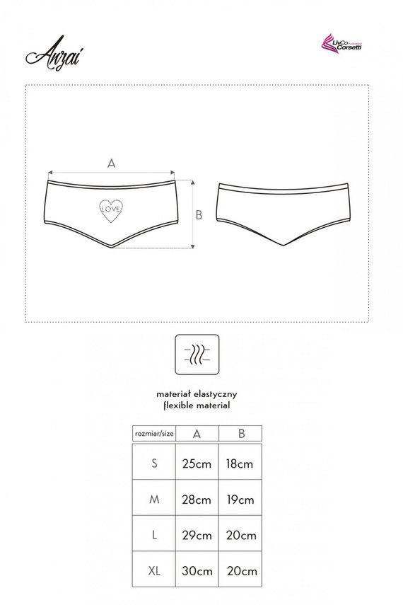 Anzai Női bugyi LivCo Corsetti divat fekete