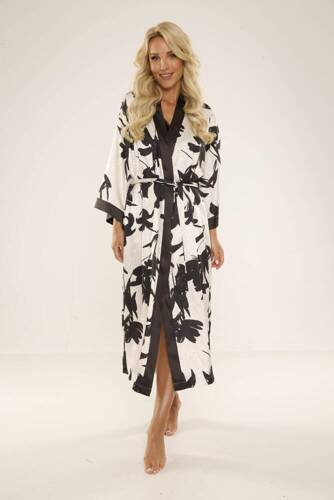 734 Brianna Női fürdőköpeny De Lafense - fekete