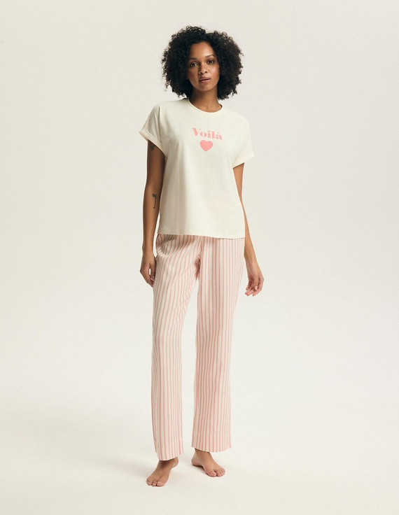 Henderson Darlan 43707 női pizsama – pamut, hosszú nadrág, nyomott minta