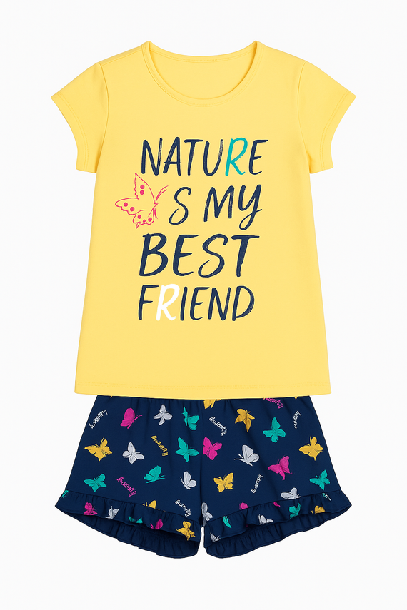 Mariposa Lány pizsama Italian Fashion - sárga/kék